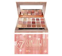 W7 Palette Fards à Paupières Socialite – Pigment pressé – Nudes/Roses/Prune/Cuivre