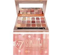W7 Socialite Pressed Pigment Palette 18 Pink Nude Colors Flawless Long-Lasting Glam Makeup