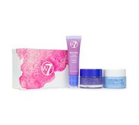 W7 Trio de soins des lèvres Sweet Dreams - Ensemble de 3 - Masque, Baume et Gommage de Nuit pour les Lèvres - Myrtille
