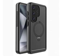 W7ETBEN Compatible avec Samsung Galaxy S25 Ultra Coque étanche - Béquille et protecteur d'écran [IP68 sous l'eau] Coque de téléphone antichoc et anti-poussière pour Galaxy S25 Ultra 6,9" Noir