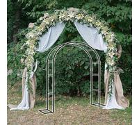 W80-350cm Arc de jardin tubulaire en métal résistant résistant aux intempéries H 220 cm 230 cm rose pavillon pour roses et plantes grimpantes (couleur : vert, taille : l 120 x 220 cm (W3