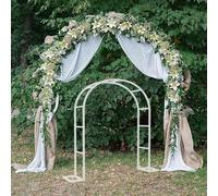 W80-350cm Arc de jardin tubulaire en métal résistant résistant aux intempéries H 220 cm 230 cm rose pavillon pour roses et plantes grimpantes (couleur : vert, taille : l 120 x 220 cm (W3