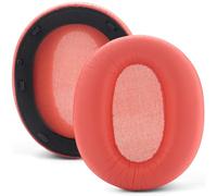 W820NB Coussinets d'oreille de rechange compatibles avec casque Edifier W820NB - En cuir protéiné plus doux - En mousse à mémoire de forme - Pièces de réparation (rouge)