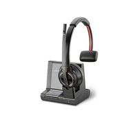 POLY W8210/A, UC Casque Sans fil Arceau Bureau/Centre d'appels Bluetooth Noir, Gris