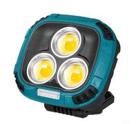 W891-2 Lampe de poche LED portable rechargeable de type C pour jardin, extérieur et intérieur Bleu