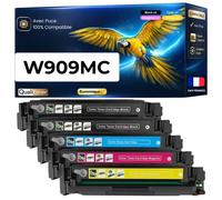 W9090MC W9091MC W9092MC W9093MC Pack 5 Toners compatible HP Noir et Couleurs E45028dn E47528f avec puce haute capacité