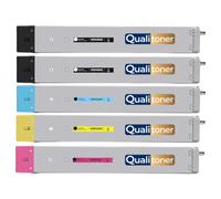 W9130MC W9130MC W9131MC W9132MC W9133MC Pack 5 Toners compatibles pour HP Color LaserJet Managed MFP E78523dn E78528dn 2 Noirs et Couleurs Haute Capacité avec Puce 110000 Pages