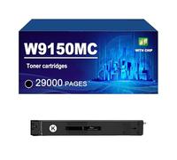 W9150MC, W9151MC, W9152MC, W9153MC Cartouches De Toner Compatibles pour HP MPF E78625DN, E78630DN, E78635DN Imprimantes, Haute Capacité (29 000/24 000 Pages),Black-1 Pack