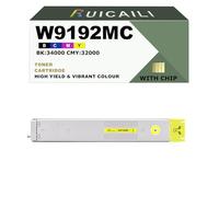 W9190MC W9191MC W9193MC W9192MC Cartouche de Toner Compatible de Remplacement à Utiliser pour HP MFPE77825DN MFPE77825Z MFPE77830DN MFPE77830Z MFPE77822Z Imprimante (1PK-Jaune-32000 Page)