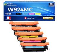 W9240MC W9241MC W9242MC W9243MC Pack de 5 Toners compatibles pour HP Color LaserJet Enterprise X557 X58045dn X55745dn Noirs et Couleurs avec Puce Haute capacité