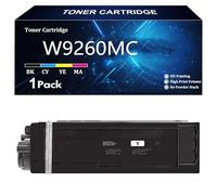 W9260MC Cartouche de Toner Compatible pour HP W9260MC W9261MC W9262MC W9263MC pour HP LaserJet Enterprise Flow MFP X654 X65465dn Imprimante avec Puce,Y-1 Pack