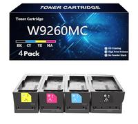 W9260MC Cartouche de Toner Compatible pour HP W9260MC W9261MC W9262MC W9263MC pour HP LaserJet Enterprise Flow MFP X654 X65465dn Imprimante avec Puce,4 Color-4 Pack