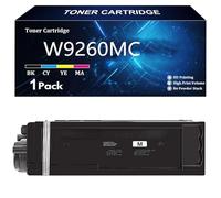 W9260MC Cartouche de Toner Compatible pour HP W9260MC W9261MC W9262MC W9263MC pour HP LaserJet Enterprise Flow MFP X654 X65465dn Imprimante avec Puce,M-1 Pack