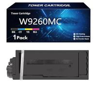 W9260MC Cartouche de Toner Compatible pour HP W9260MC W9261MC W9262MC W9263MC pour HP LaserJet Enterprise Flow MFP X654 X65465dn Imprimante avec Puce,BK-1 Pack