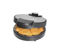 Bomann Gaufrier WA 1365 CB – acier inoxydable, antiadhésif, grandes plaques, 1 kWatt, gris