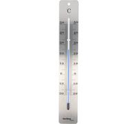 WA 3020 Thermomètre intérieur ou extérieur argenté 45 x 280 x 15mm