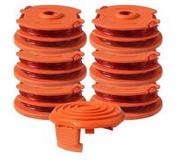 WA0007 50022833 Lot de 7 bobines de rechange pour débroussailleuse électrique filaire Worx WG116 WG118 WG119 WG124 WG183 (6 bobines, 1 capuchon)