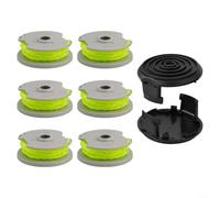 WA0014 Lot de 6 bobines et fil pour débroussailleuse WG168, WG184, WG190, WG191 avec 2 bobines de 6,1 m de diamètre