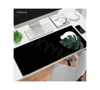 (WA00326 CAT (4) - 700 x 400 x 2 mm) Tapis de souris motif chat et plante, tapis de souris de jeu, tapis