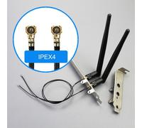 WA03 M.2 Key E to Mini PCIe WiFi Adapter for M.2 WiFi 4/5/6/6e/7 Module,with 3.5-dBi SMA Antenna Kits