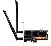 WA05 Adaptateur PCIe X1 pour Un Module WiFi M.2 Key-E et Un SSD M.2 NVMe,2 en 1 Combo Design