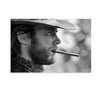 waajsp Clint Eastwood Poster sur toile pour décoration de chambre à coucher, bureau, chambre à coucher, cadeau 20 x 30 cm