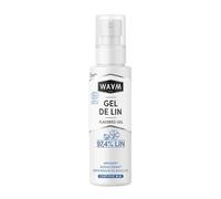 WAAM Cosmetics Gel de Lin Bio, Soin Hydratant et Apaisant, Pour Cheveux Bouclés et Crépus