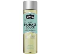 WAAM Cosmetics - Huile végétale d’Amande Douce BIO - 100% pure et naturelle - Première pression à froid - Huile nourrissante et apaisante -75ml
