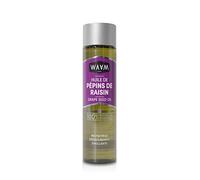 WAAM Cosmetics - Huile végétale de Pépins de raisin - 100% pure et naturelle - Première pression à froid - Huile anti-âge et réparatrice pour peau et cheveux- 100ml