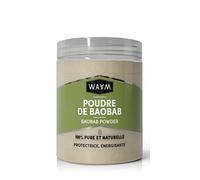 WAAM Cosmetics - Poudre de Baobab- 100% pure et naturelle - Soin cheveux fortifiant et régénérant - 150g