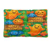 Waassud Cheerful Tapis épais antidérapant et résistant à la mastication pour chien et chat Motif scène d'Halloween 45,7 x 61 cm