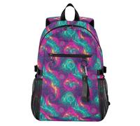 Waassud Cosmic Swirl Sac à dos léger pour ordinateur portable de 20 l avec compartiment pour ordinateur portable de 14", sac à dos léger pour l'université, le travail, les affaires en plein air