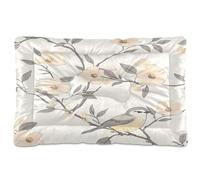 Waassud Delicate Bird and Bloom - Tapis épais antidérapant et résistant à la mastication pour animaux de compagnie, chiens, chats, tapis de cage doux et lavable pour sol, canapé, voiture, 45,7 x 61 cm