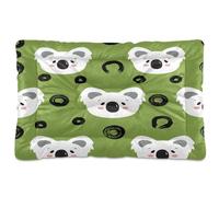 Waassud Koalas - Lit épais antidérapant et résistant à la mastication pour chiens et chats - Doux et lavable - Tapis de cage pour sol, canapé, voiture, 91,4 x 61 cm
