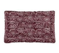 Waassud Line-art Tapis épais antidérapant et résistant à la mastication Motif roses Pour animaux domestiques doux et lavable 91,4 x 61 cm