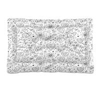 Waassud Line-Art Tapis épais antidérapant et résistant à la mastication pour chiens et chats Motif cœurs de Saint-Valentin 45,7 x 61 cm