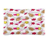Waassud Lit épais antidérapant et résistant à la mastication pour chien et chat en forme de bonhomme en pain d'épice et d'étoiles, doux et lavable, tapis de cage pour sol, canapé, voiture, 45,7 x 61