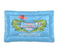 Waassud Lovely Crocodiles Tapis épais antidérapant et résistant à la mastication pour animaux domestiques pour chiens et chats Tapis de cage doux et lavable pour sol, canapé, voiture, 91,4 x 61 cm