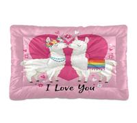 Waassud Lovely Llamas - Tapis épais antidérapant et résistant à la mastication pour animaux de compagnie, chiens, chats, tapis de cage doux et lavable pour sol, canapé, voiture, 91,4 x 61 cm