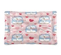 Waassud Lovely Penguins - Lit épais antidérapant et résistant à la mastication pour animaux de compagnie, chiens et chats, doux et lavable, tapis de cage pour sol, canapé, voiture, 91,4 x 61 cm