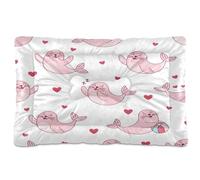 Waassud Lovely Seals Tapis épais antidérapant et résistant à la mastication pour animaux de compagnie pour chiens et chats, doux et lavable, tapis de cage pour sol, canapé, voiture, 91,4 x 61 cm
