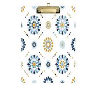 Waassud Mandalas floraux avec rangement en acrylique, planche à écrire à profil bas, organisateur décoratif pour infirmières, bureau, maison, 30,5 x 22,9 cm