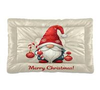 Waassud Nain de Noël épais tapis antidérapant et résistant à la mastication pour animaux domestiques, chiens, chats, tapis de niche lavable pour sol, canapé, voiture, 91,4 x 61 cm