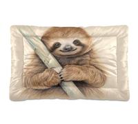 Waassud Paresseux sur branche (2) Tapis épais antidérapant et résistant à la mastication pour animaux de compagnie pour chiens, chats et chats, doux et lavable, pour sol, canapé, voiture, 91,4 x 61 cm