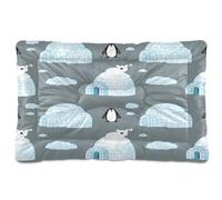 Waassud Polar Bear - Tapis épais antidérapant et résistant à la mastication pour animaux domestiques, chiens, chats, doux et lavable, tapis de cage pour sol, canapé, voiture, 45,7 x 61 cm