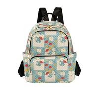 Waassud Sac à dos enveloppe à fleurs pour femme léger décontracté matelassé sac à dos de voyage tendance pour travail, gym, université, taille S, multicolore, M, Moderne