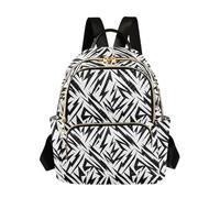 Waassud Sac à dos Lightning noir et blanc pour femme - Léger et décontracté - Matelassé - Sac à dos de voyage tendance pour le travail, la gym, l'université - Taille S, multicolore, M, Moderne