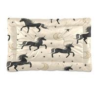 Waassud Silhouettes de cheval épais tapis antidérapant et résistant à la mastication pour animaux de compagnie pour chiens et chats, tapis de cage doux et lavable pour sol, canapé, voiture, 91,4 x 61