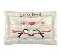 Waassud Skating Lovely Peguins Tapis épais antidérapant et résistant à la mastication pour animaux domestiques doux et lavable pour sol, canapé, voiture, 91,4 x 61 cm