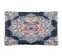 Waassud Tapis épais à motif mandala bohème pour chien et chat - Antidérapant - Résistant à la mastication - Doux et lavable - Pour sol, canapé, voiture - 45,7 x 61 cm